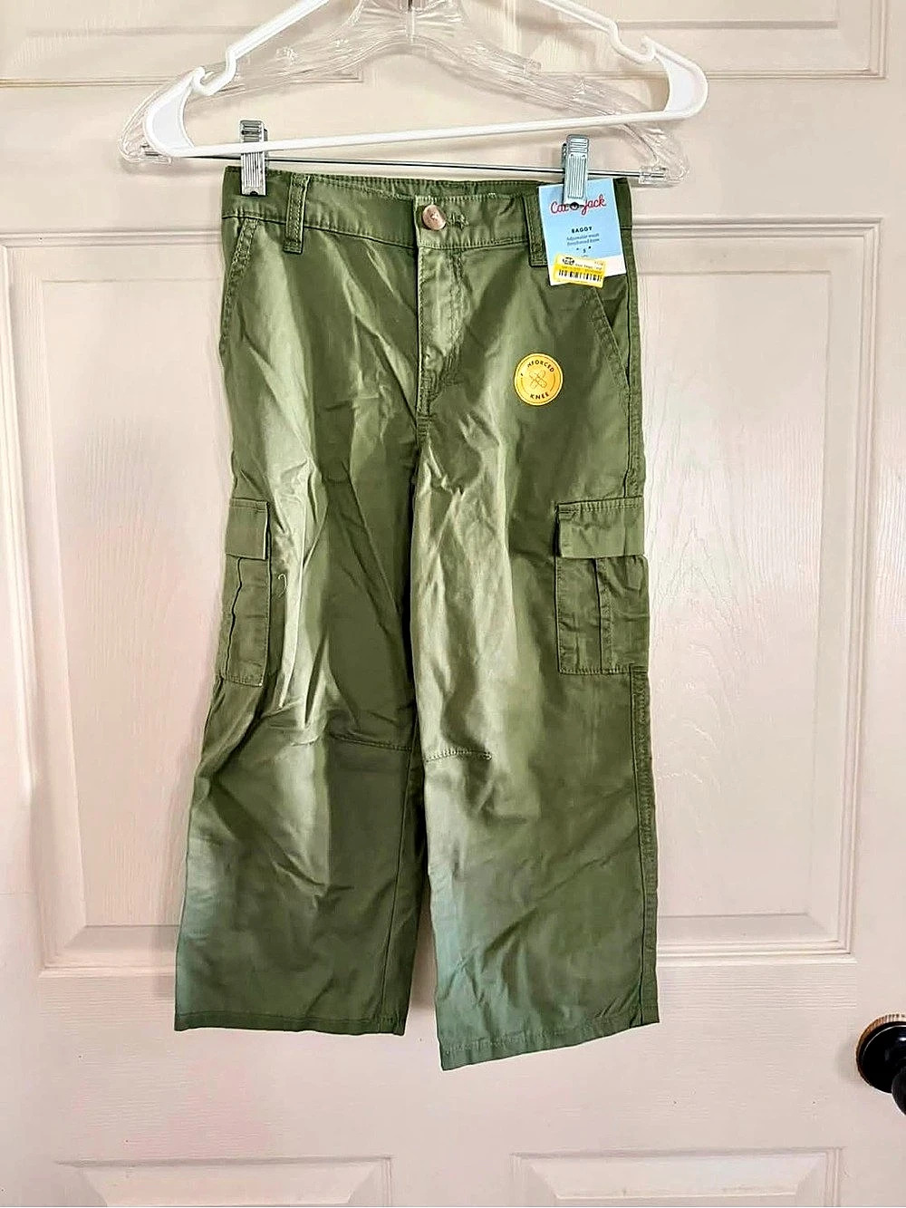 Cat & Jack Boys' Baggy Cargo Pants Green Boys 5
